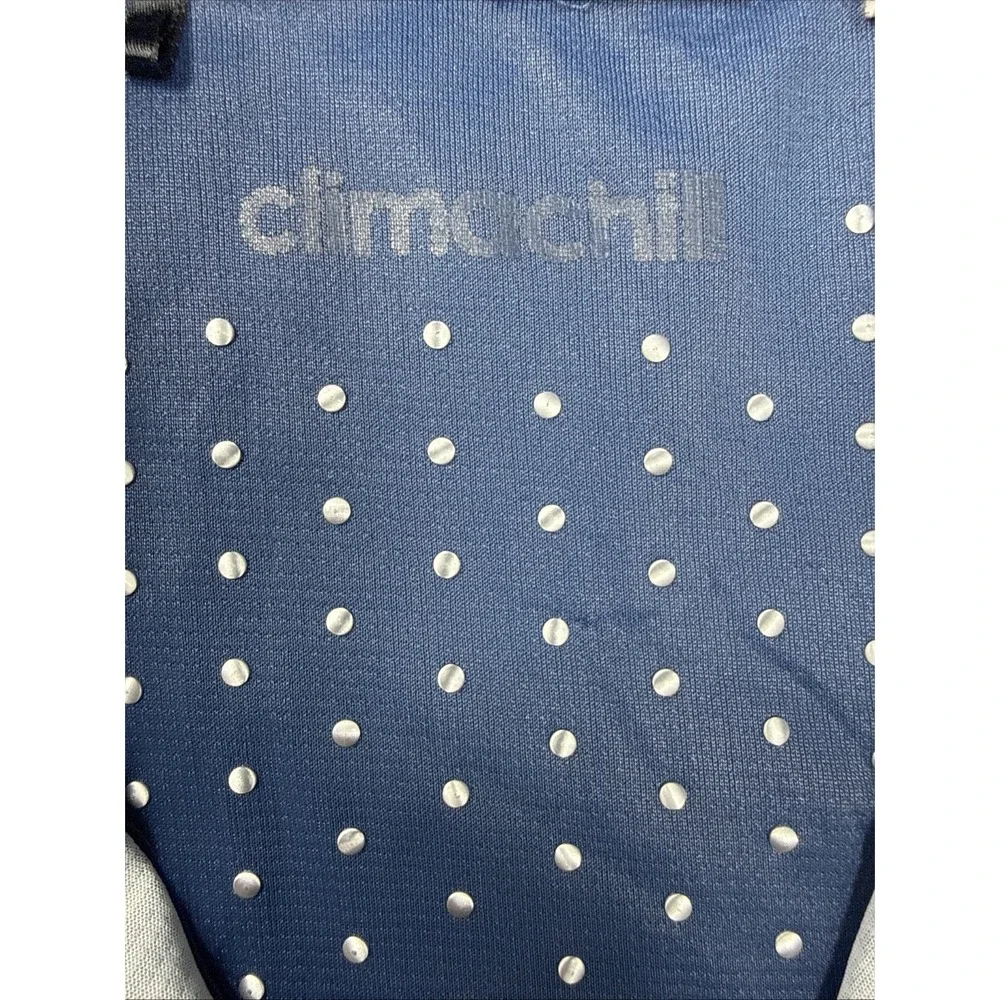 adidas Climachill Men's Polo Shirt Blue/Gray‎ S Short Sleeve Golf Breathable